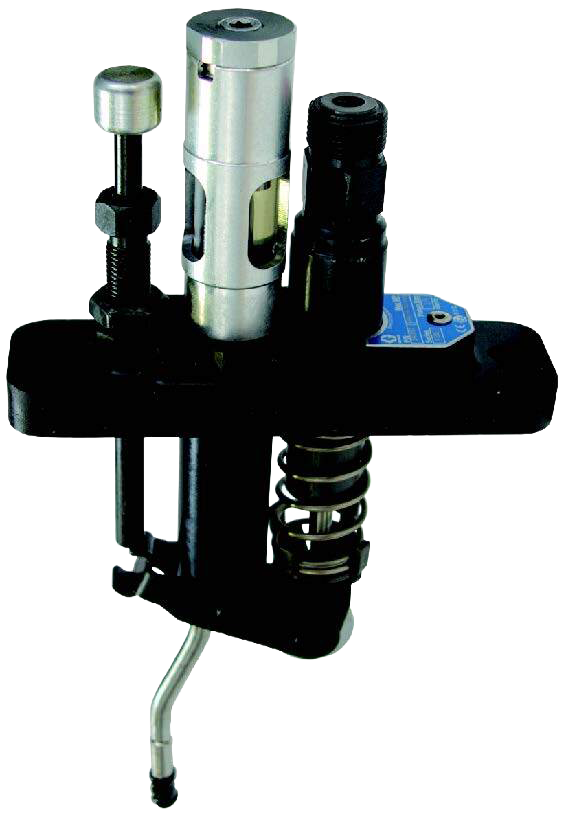 Industrial lubrication pump with metal components, including a valve and spring mechanism, designed for precise oil distribution in machinery. Ideal for enhancing equipment performance and longevity.