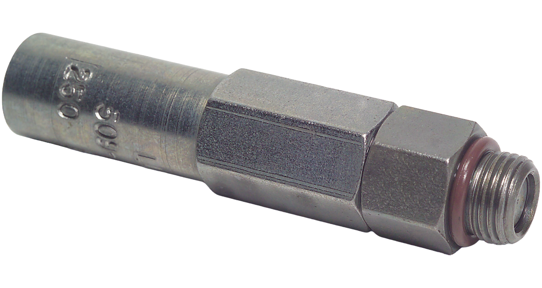 Industrial lubrication product featuring a metal lubrication fitting, designed for efficient oil distribution in machinery.
