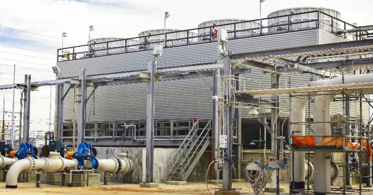 Oil Mist Lubrication: Four-Cell Cooling Tower