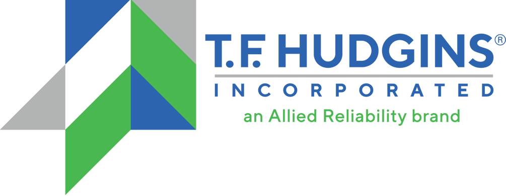 Logo of a company offering equipment repair and rebuild services, featuring a blue and green geometric design with a modern and professional appearance.