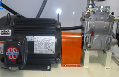 Industrial motor and pump system with a NEMA motor, designed for efficient operation. Installation time of 6-8 hours, priced at $3,150, aimed at minimizing downtime for industrial applications.