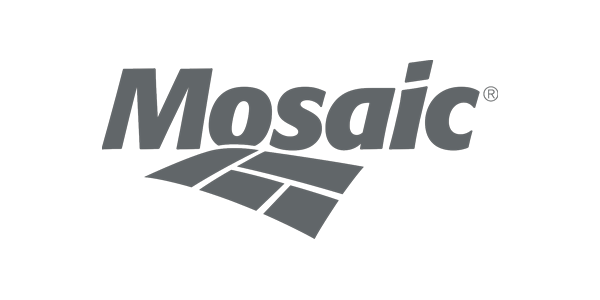 Mosaic logo featuring a modern design with stylized tiles, representing innovation in the industry.